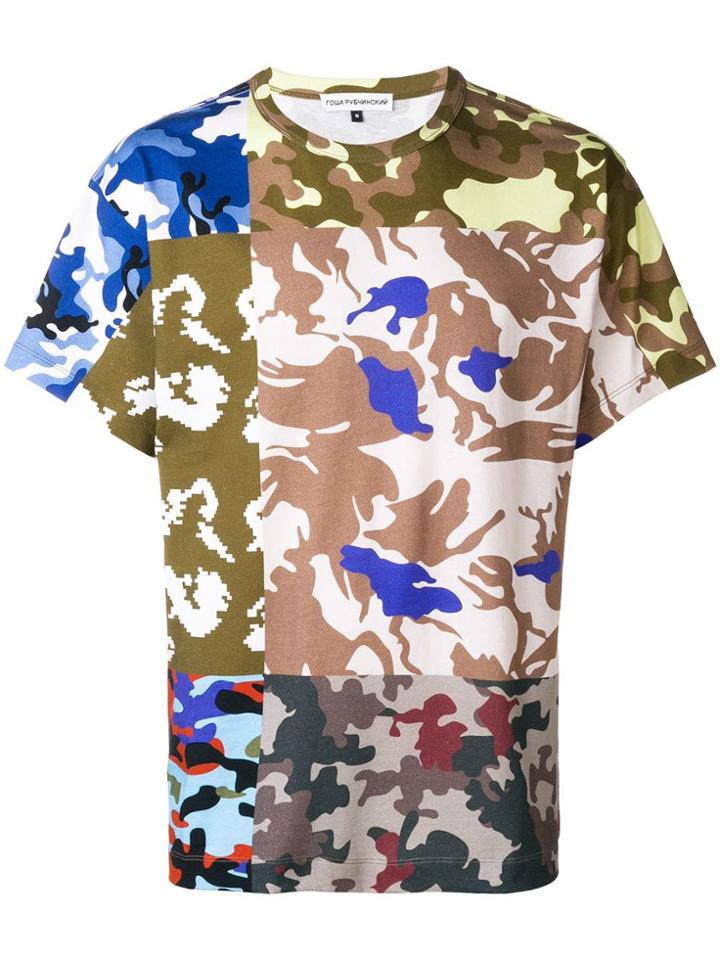 Gosha Rubchinskiy Patchwork Camouflage T-shirt - Multicolour