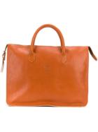 Il Bisonte Large Top Handle Tote Bag - Yellow & Orange