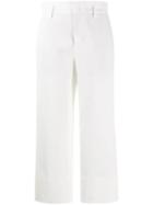 Vince Cropped Straight-leg Trousers - White
