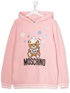 Moschino Kids Teen Teddy Bear Hoodie - Pink