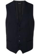 Tagliatore Classic Gilet, Men's, Size: 52, Blue, Silk/wool/cupro