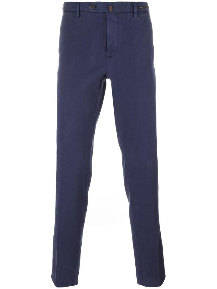 Pt01 Tapered Trousers, Men's, Size: 48, Blue, Cotton/spandex/elastane/lyocell