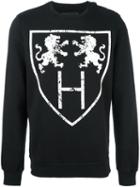 Hydrogen Lions Print Sweatshirt, Men's, Size: Xxl, Black, Cotton