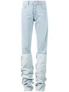 Y / Project - Oversized Folded Jeans - Women - Cotton - 48, Women's, Blue, Cotton