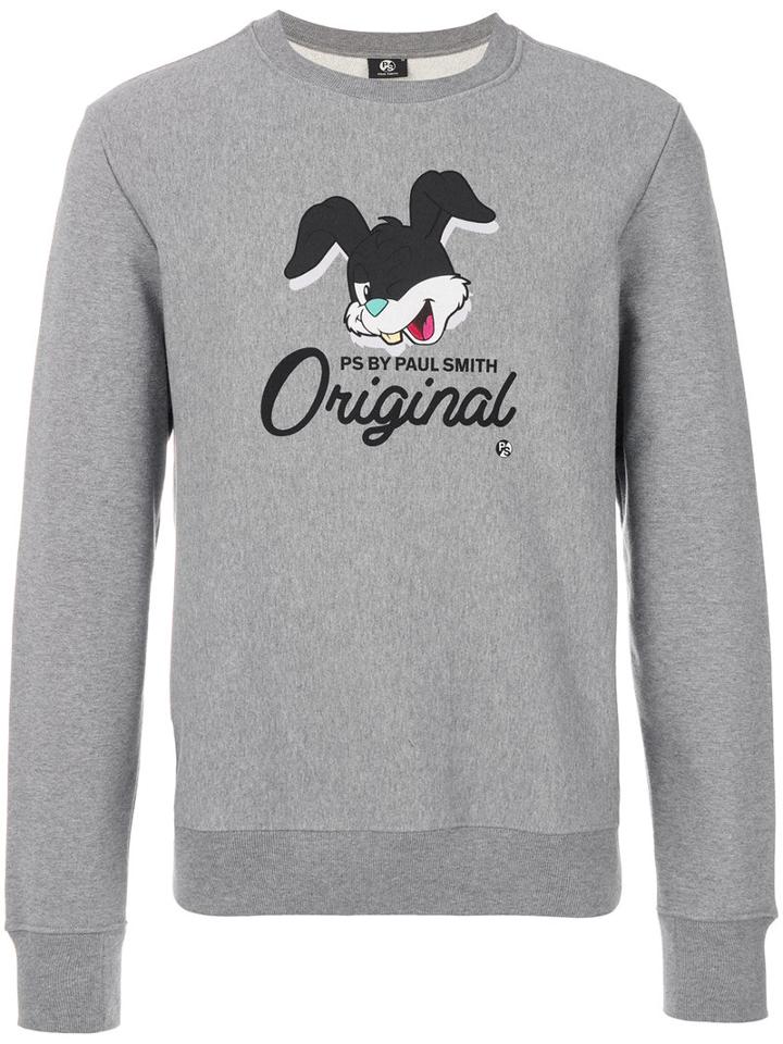 Ps By Paul Smith - Rabbit Print Sweatshirt - Men - Cotton - S, Grey, Cotton