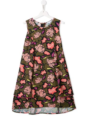 Little Marc Jacobs Floral Day Dress - Green