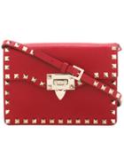 Valentino Valentino Garavani Rockstud Shoulder Bag, Women's, Red, Calf Leather/metal (other)