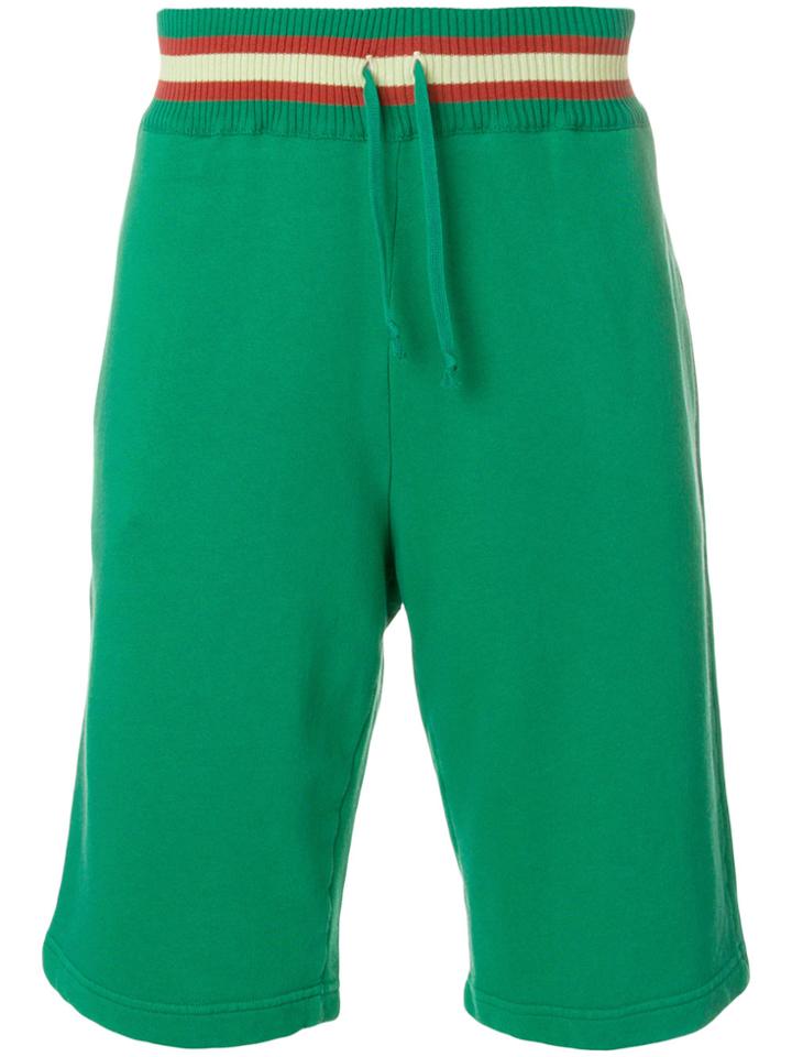 Common Wild Drawstring Knee-length Shorts - Green
