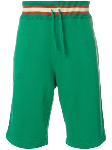 Common Wild Drawstring Knee-length Shorts - Green