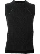 Loveless Knit Vest, Women's, Size: 34, Black, Cotton/acrylic