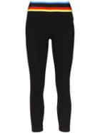 No Ka' Oi Knockout Rainbow-waist Leggings - Black