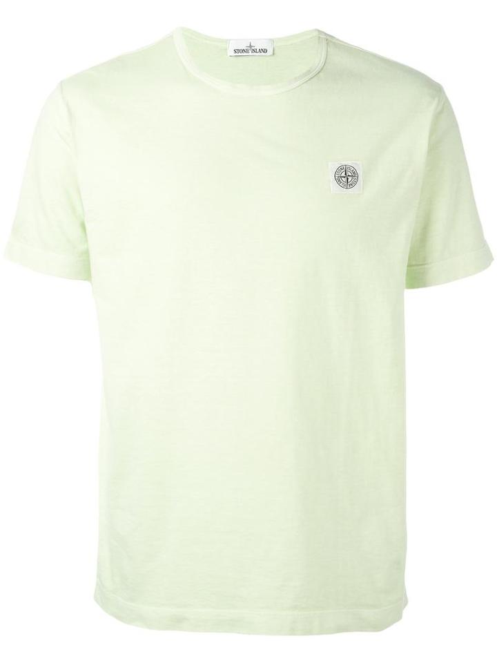 Stone Island Logo Patch T-shirt, Men's, Size: Xxl, Green, Cotton