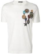 Dolce & Gabbana - Medals Print T-shirt - Men - Cotton - 52, White, Cotton