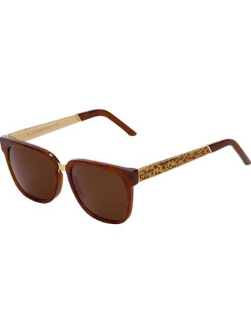 Retro Super Future 'people Francis Leopard' Sunglasses