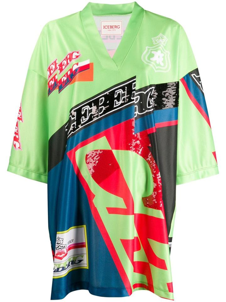 Iceberg Kimono Dress - Green