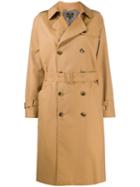 A.p.c. Greta Double-breasted Trench Coat - Brown