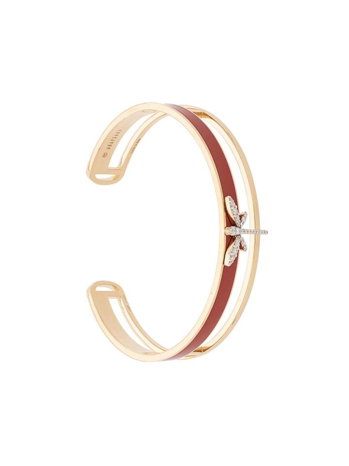 Anapsara Dragonfly Bangle - Yellow Gold