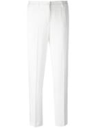 Ermanno Scervino Slim-fit Tailored Cropped Trousers - White