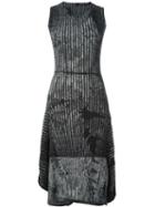 Issey Miyake Printed Pleated Dress