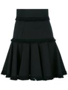 Dolce & Gabbana Tasseled Skirt, Women's, Size: 42, Black, Cotton/spandex/elastane