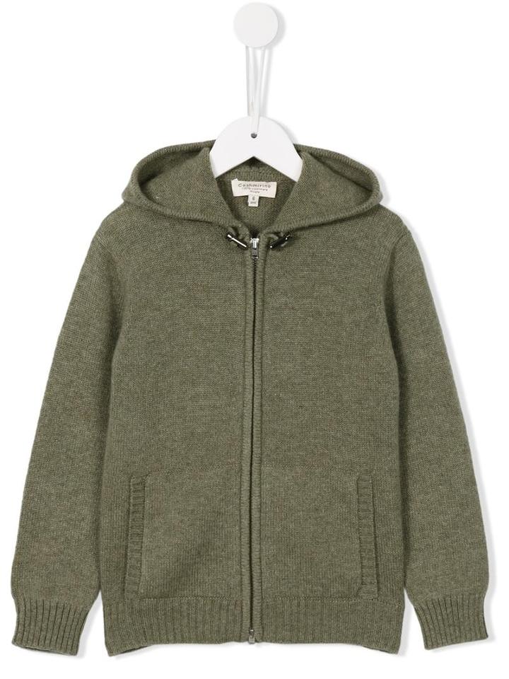 Cashmirino Toggle Hooded Cardigan, Boy's, Size: 10 Yrs, Green