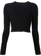 Proenza Schouler Cropped Jumper, Women's, Size: S, Black, Viscose/polyester
