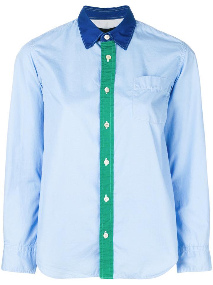 Comme Des Garçons Vintage 2000 Colourblock Shirt - Blue
