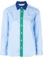 Comme Des Garçons Vintage 2000 Colourblock Shirt - Blue