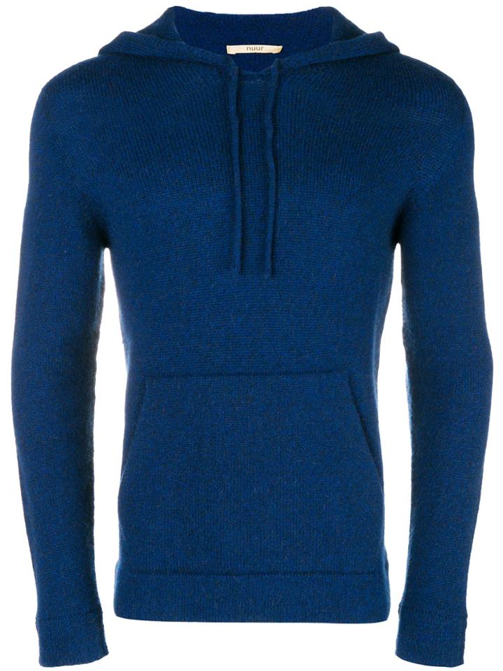 Nuur Knitted Hoody - Blue