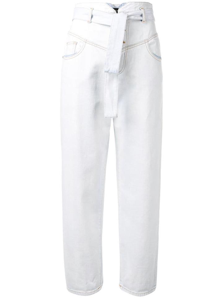 Pinko Bustier-style Jeans - Blue