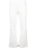 Alexis Larenz Cropped Flared Trousers - White