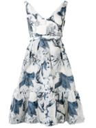 Erdem - Floral Print Dress - Women - Silk/polyamide/polyester - 8, White, Silk/polyamide/polyester