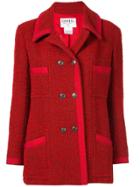 Chanel Pre-owned 1997 Cc Button Jacket - Red