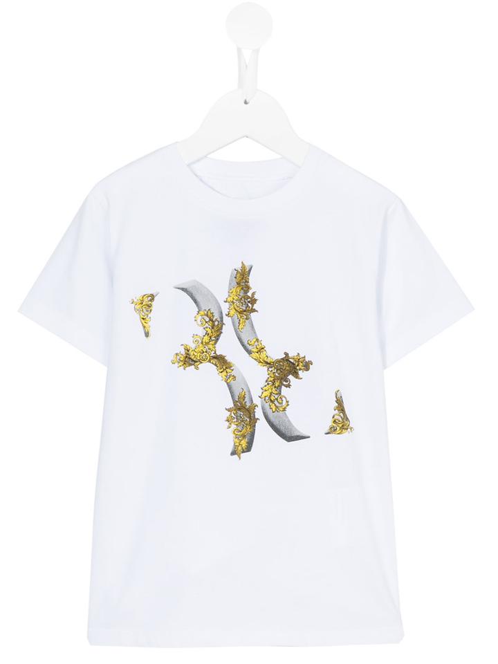 Billionaire Kids - Print T-shirt - Kids - Cotton/spandex/elastane - 5 Yrs, Toddler Boy's, White