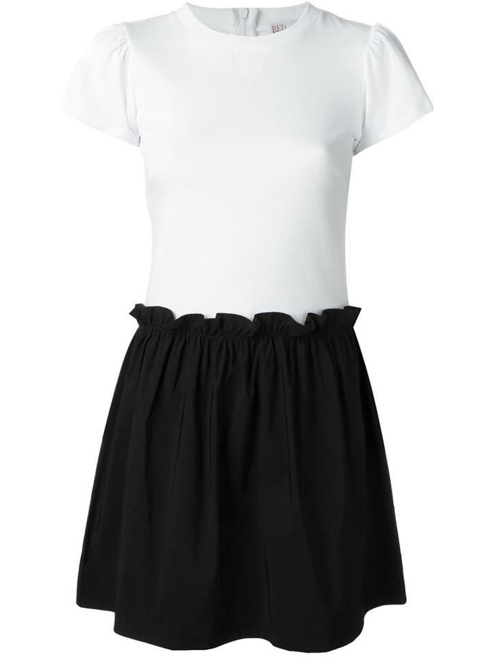 Red Valentino Bicolour Flared Dress