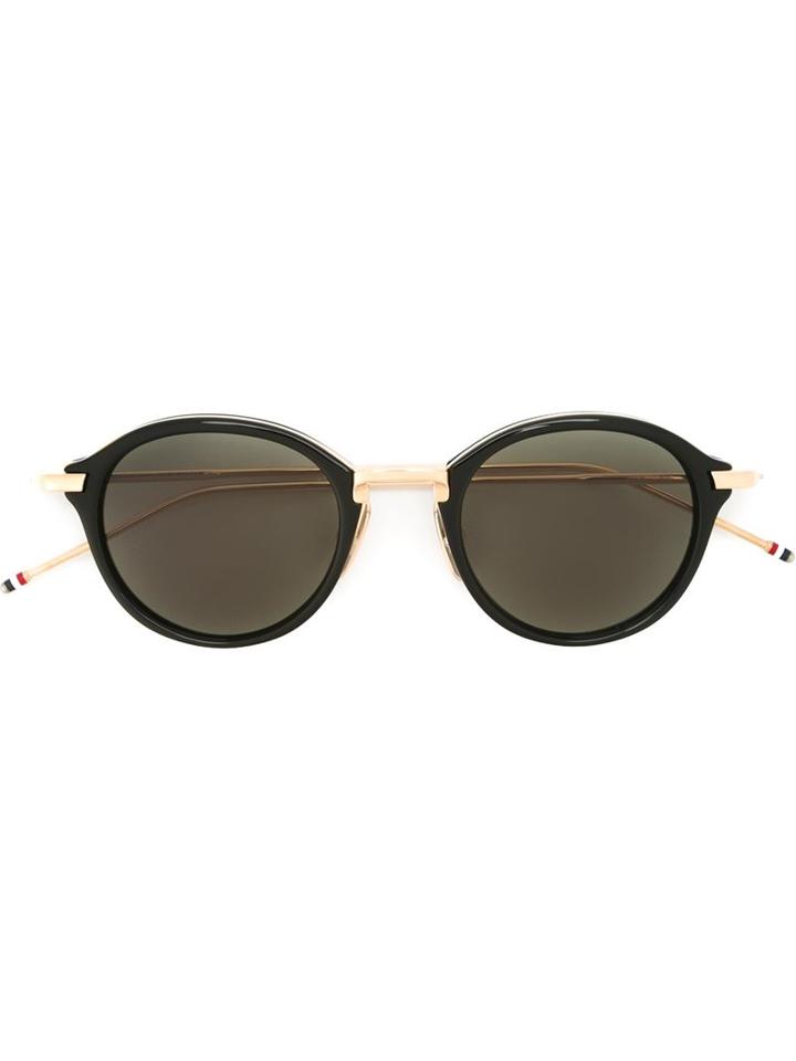Thom Browne - Round Frame Sunglasses - Unisex - Metal (other) - One Size, Black, Metal (other)