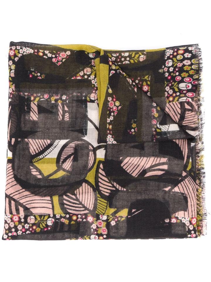 Luisa Cerano Printed Scarf - Black
