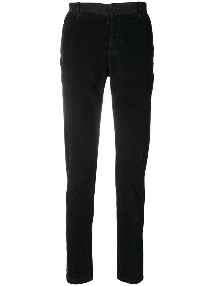 Transit Corduroy Straight Trousers - Black