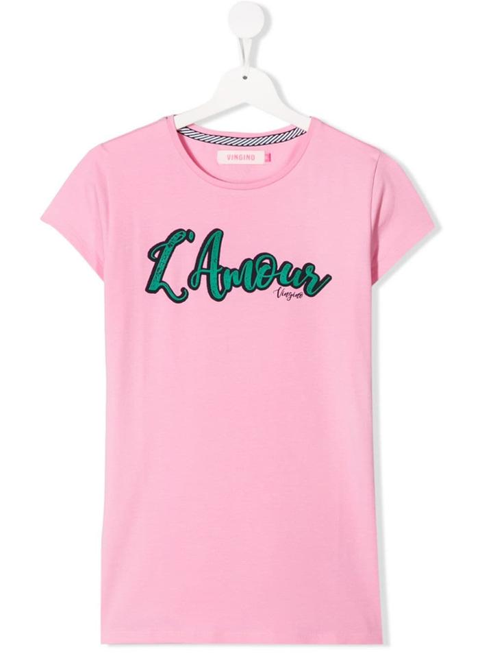 Vingino Teen L'amour T-shirt - Pink