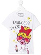 Philipp Plein Kids 'princess Plein' T-shirt, Girl's, Size: 6 Yrs, White