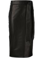 Protagonist Waist Tie Pencil Skirt