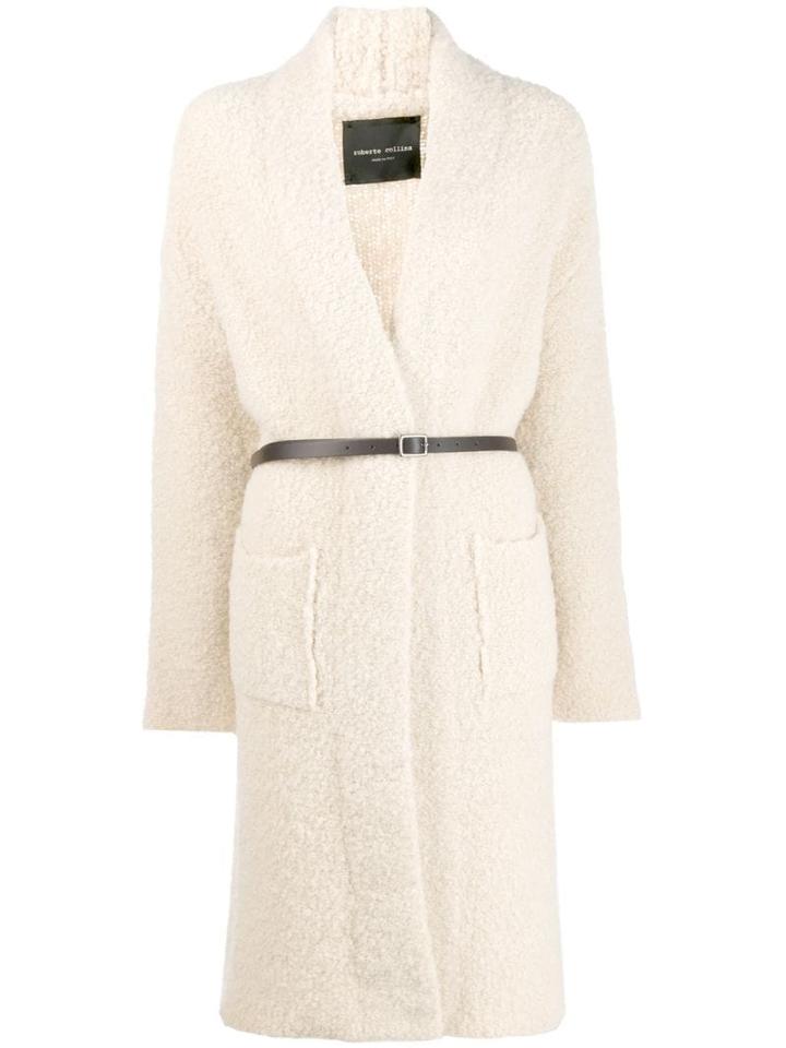 Roberto Collina Open Front Design Cardi-coat - Neutrals