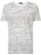 Atm Anthony Thomas Melillo Striped T-shirt, Men's, Size: Large, White, Cotton