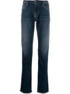 Emporio Armani Contrast Stitching Jeans - Blue