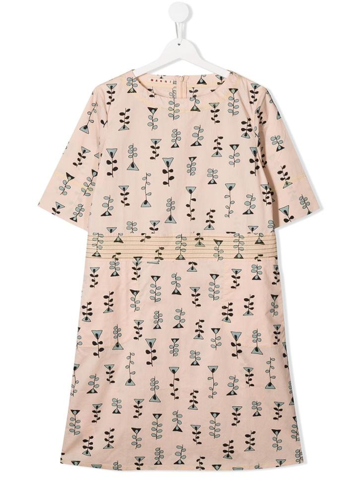 Marni Kids Teen Printed Dress - Neutrals