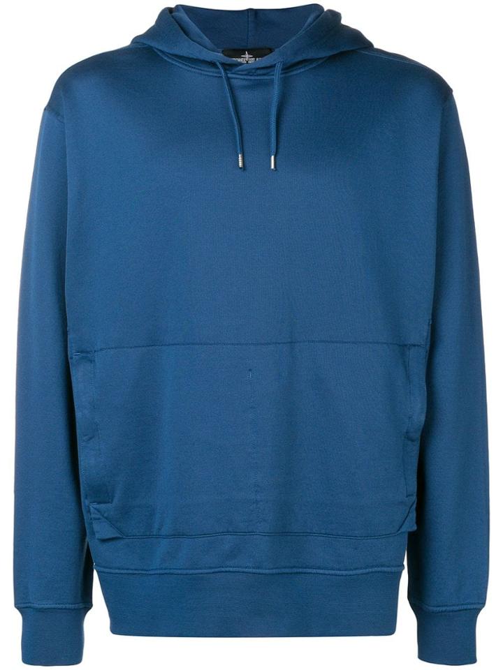 Stone Island Shadow Project Plain Hoodie - Blue