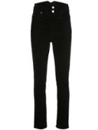 Isabel Marant Corduroy High-waisted Trousers - Black