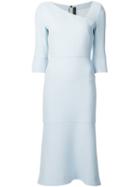 Roland Mouret 'dagnall' Dress, Women's, Size: 12, Blue, Silk/elastodiene/wool