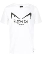 Fendi Diabolic Eyes Logo T-shirt - White