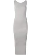 James Perse - Open Back Dress - Women - Cotton/spandex/elastane - 0, Grey, Cotton/spandex/elastane